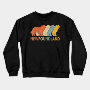 Newfoundland Dog Dad Dog Mom Valentines Crewneck Sweatshirt